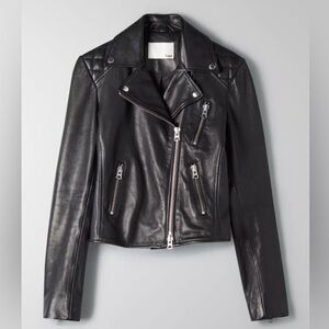 Aritzia Wilfred Free Richards Leather
Biker Jacket